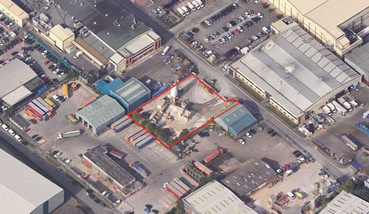 A securely fenced, rectangular concrete surfaced plot on a 0.53 acre site in Crewe - photo 2