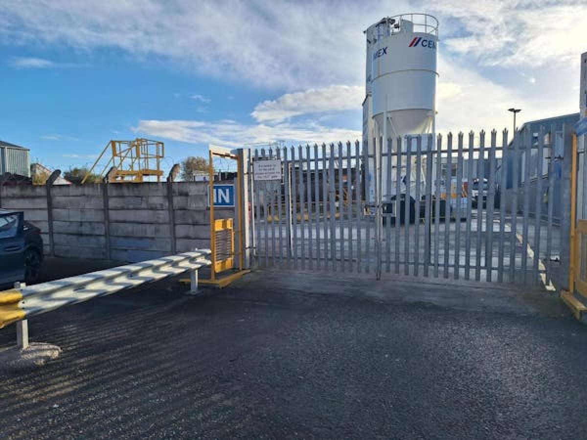 A securely fenced, rectangular concrete surfaced plot on a 0.53 acre site in Crewe - photo 4