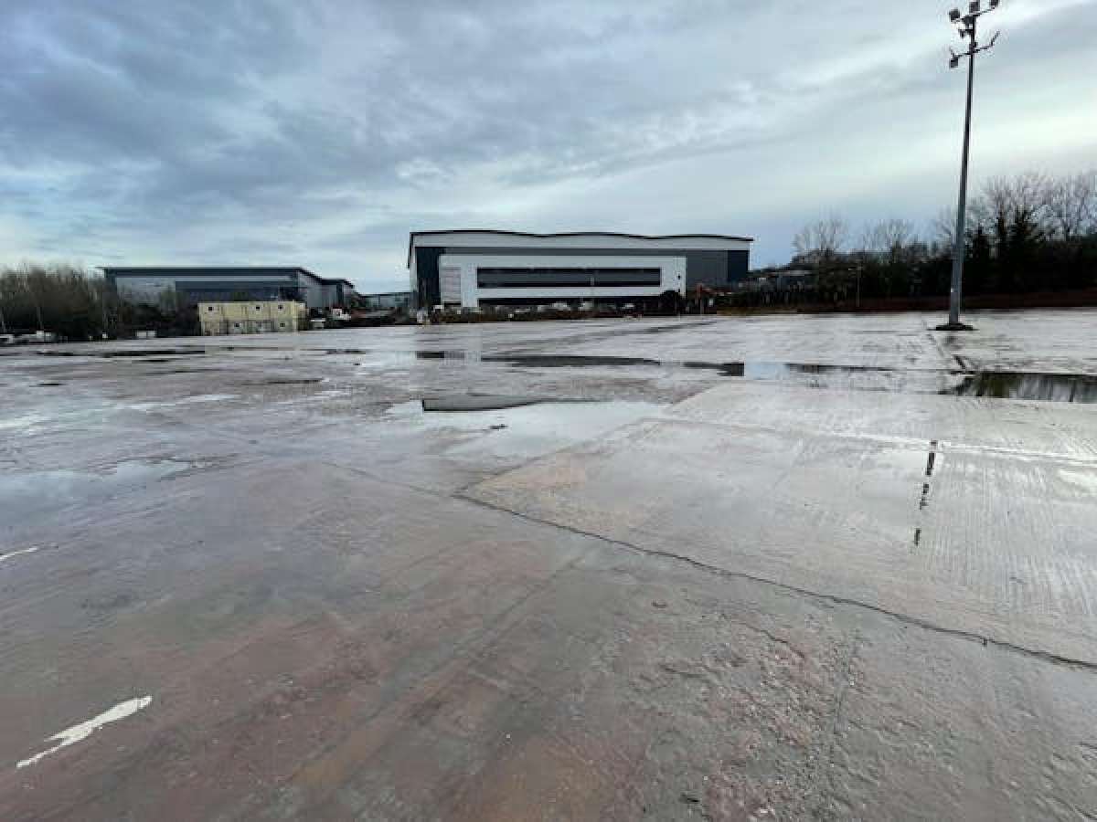 Large and secure yard. Predominantly hard standing. in Wolverhampton